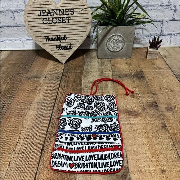 NEW Brighton Jewelry Love Dove Jewelry Roll Travel Pouch Roll Up Bag - Picture 3 of 9